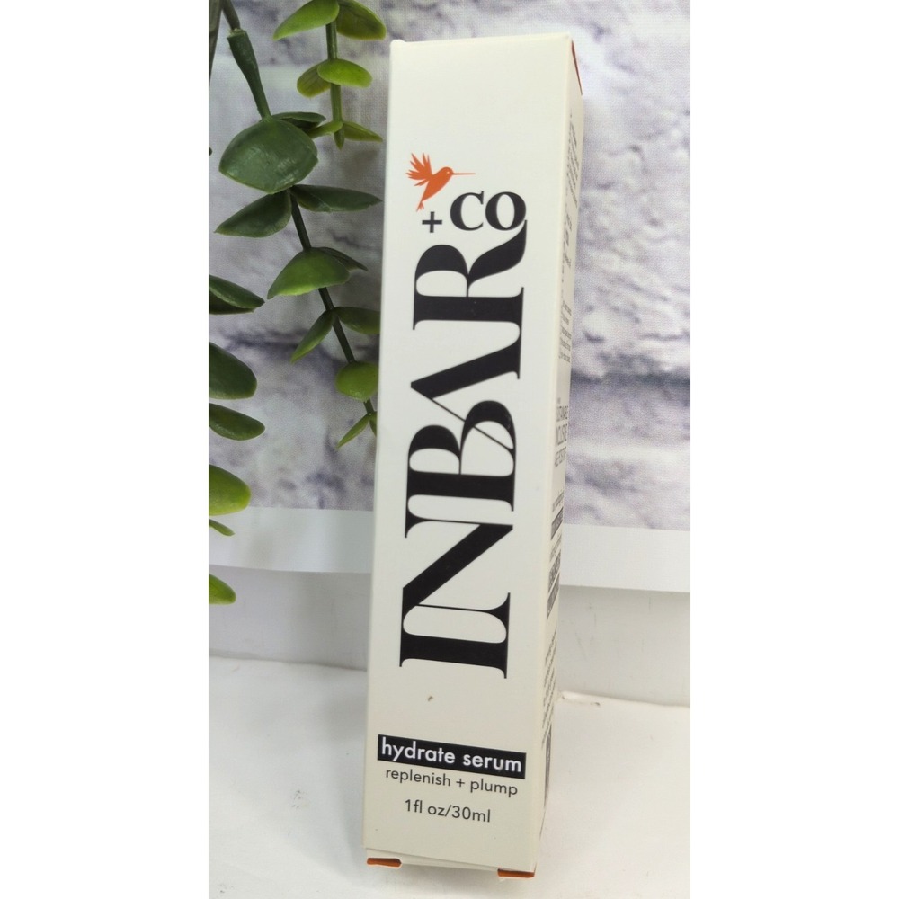 NEW IN BOX🖤INBAR + Co. Hydrate Serum Replenish Plump Made in USA Skincare Face